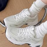 Sodalemon Novos Tênis Esportivos Casuais Femininos Estilo Preppy Tênis Chunky