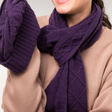 Cachecol Mousse Aran Roxo