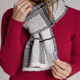 Cachecol Tartan Dunbar Branca