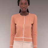 Cardigan Bicolor Bege