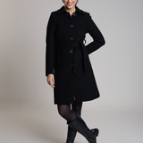 Casaco Lã Natural Varese Pelo com forro de fleece Preto