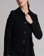 Casaco Lã Natural Varese Pelo com forro de fleece Preto