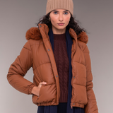 Doudoune Detalhe em Pelos Lauden Telha