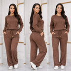 Conjunto Tricot Elegância Premium (Blusa + Calça) | Coleção Inverno