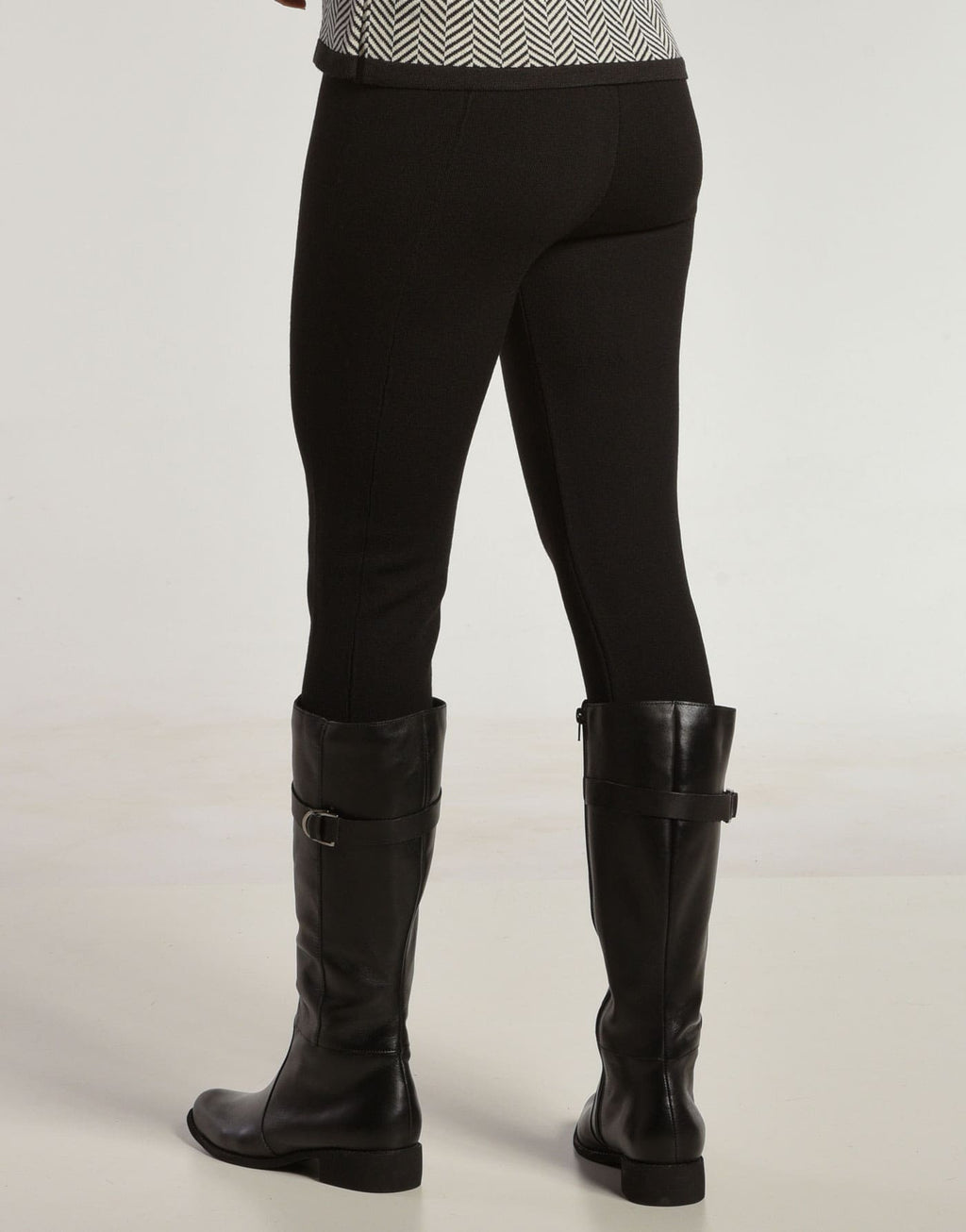 Legging Tricot Invernada Stripe Preta