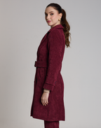 Trench Coat Veludo Cotelê Vinho
