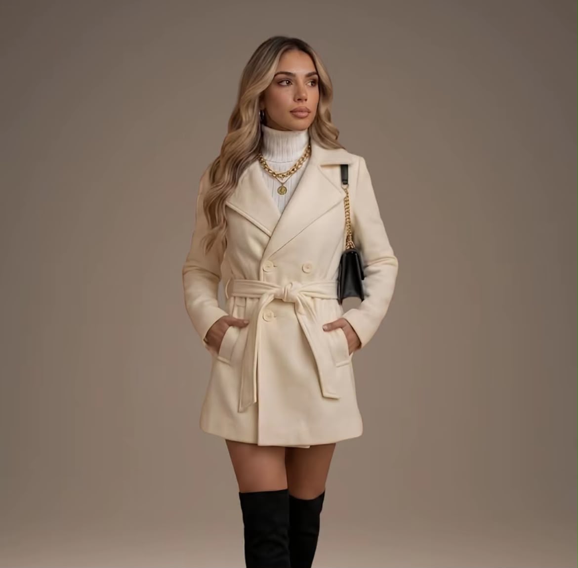 Casaco Sobretudo Blazer Feminino Lã Batida | PREÇO DE LANÇAMENTO