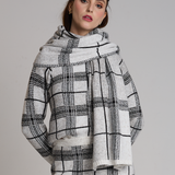 Xale Tartan Dunbar Branca