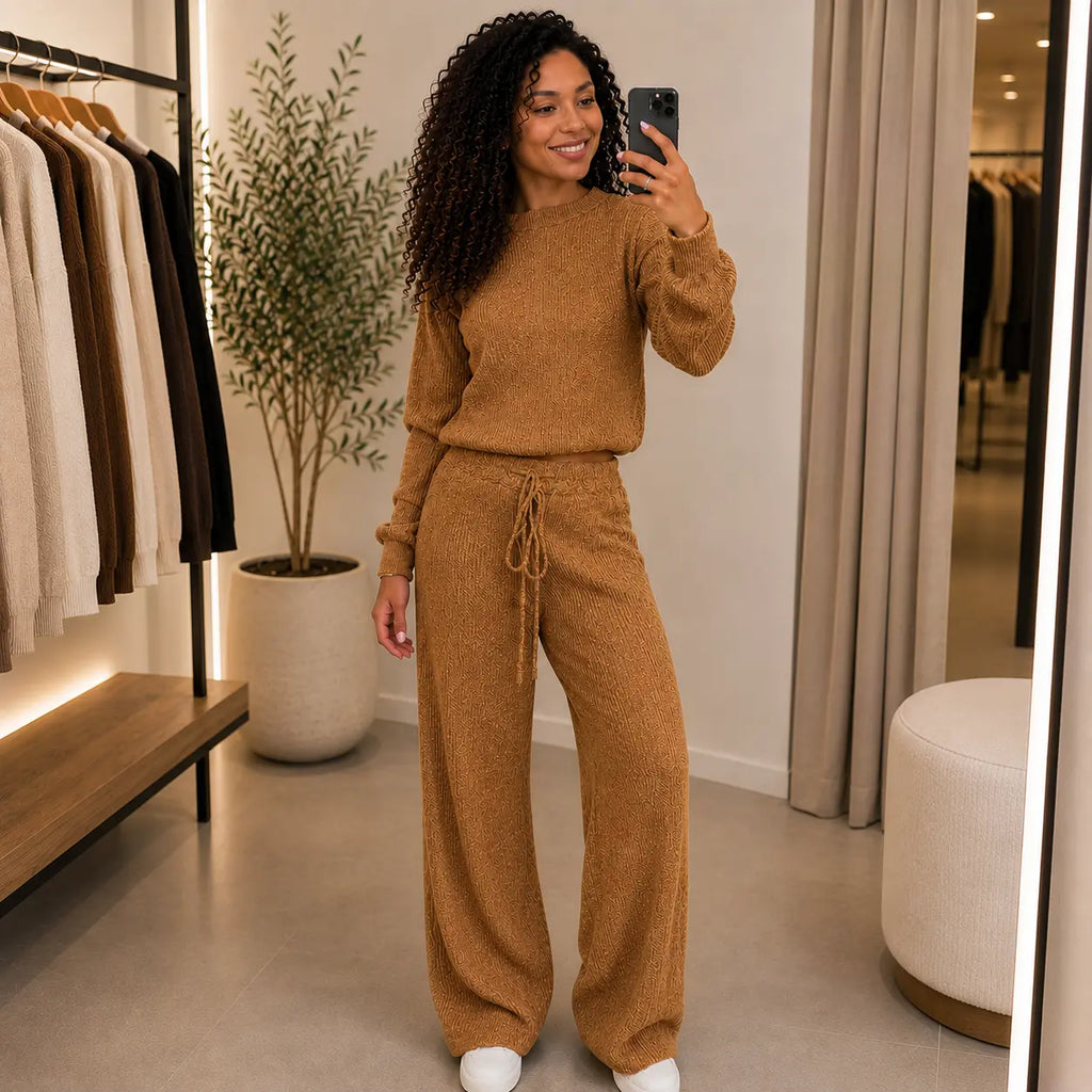 Conjunto Canelado em Tricot Paty | PREÇO DE LANÇAMENTO