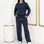 Conjunto Tricot Elegância Premium (Blusa + Calça) | Coleção Inverno