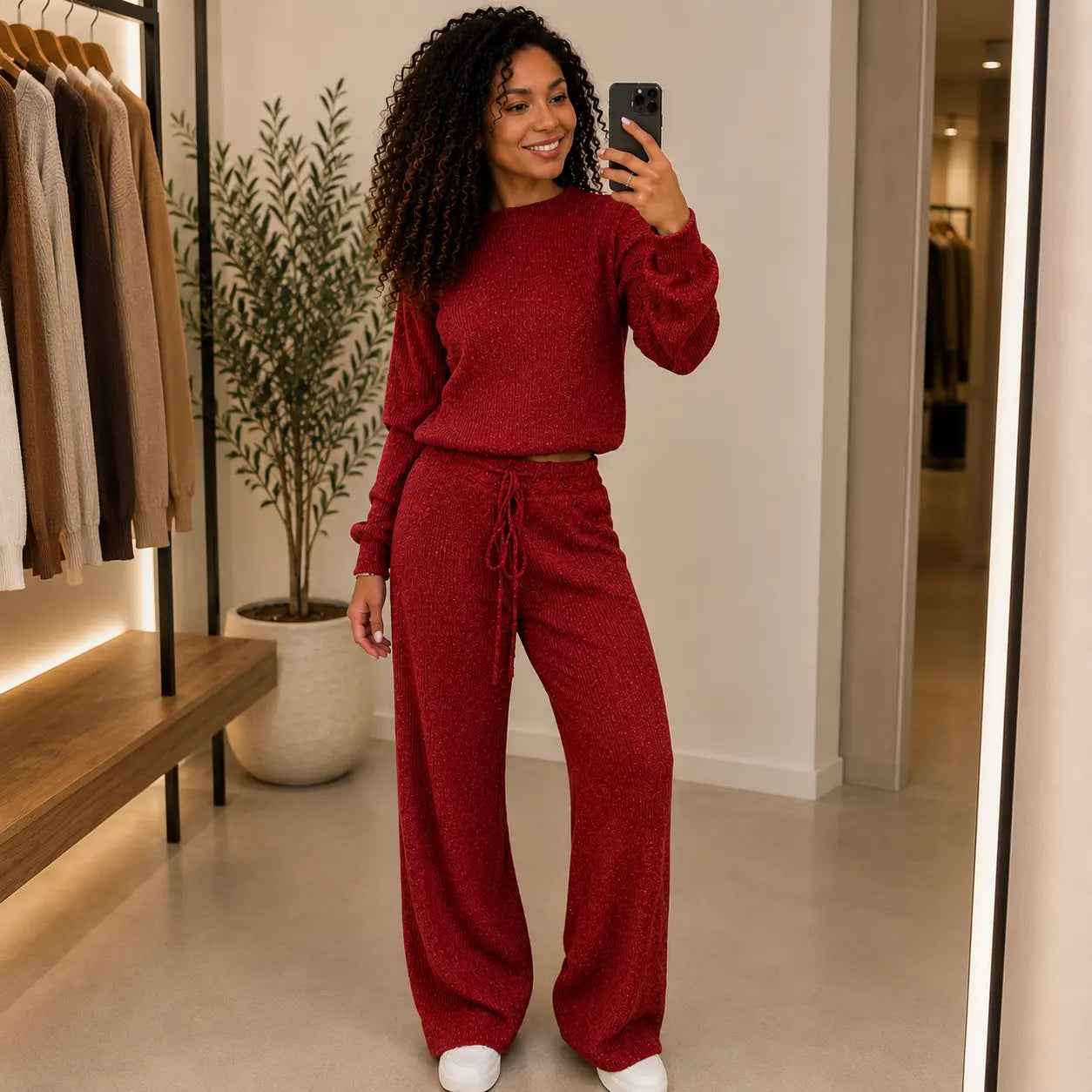 Conjunto Canelado em Tricot Paty | PREÇO DE LANÇAMENTO